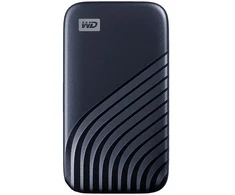 Sandisk WD 1TB My Passport SSD – nešiojamas SSD, iki 1050 MB/s skaitymo ir iki 1000 MB/s rašymo greitis, USB 3.2 Gen 2 – vidurnakčio mėlyna