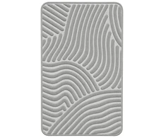 Sauber Vannas istabas paklājs 50x80cm gaiši pelēks/sudrabains