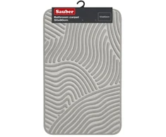 Sauber Vannas istabas paklājs 50x80cm gaiši pelēks/sudrabains
