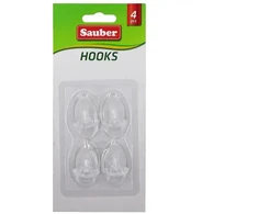 Sauber Hooks 4gb 2,3x4cm oval transparent