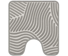 Sauber WC paklājs 50x55cm gaiši pelēks/sudrabains