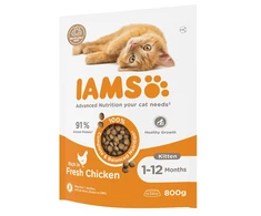 IAMS sausas maistas kačiukams su vištiena, 800g