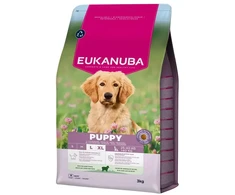 Eukanuba Life Care Puppy Large sausas maistas didelių veislių šuniukams su ėriena ir ryžiais, 3kg