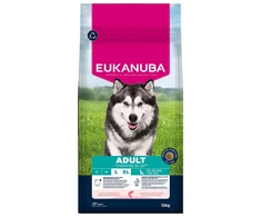 Eukanuba Life Care sausas pašaras didelių veislių šunims su lašiša ir miežiais, L, 12 kg