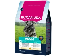 Sausas šunų maistas - Eukanuba Suaugusiems mažų veislių, vištiena, 3kg