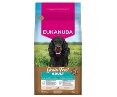 Eukanuba begrūdis Adult begrūdis maistas visų veislių šunims su elniena, 3kg