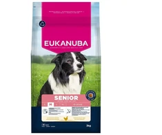 Sausa barība suņiem - Eukanuba Mature and Senior, Medium, vištiena, 3kg