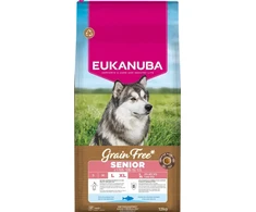 Šunų maistas - EUKANUBA Be grūdų senjorams dideliems šunims 12kg