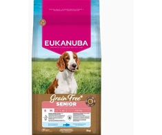 Sausa barība suņiem - Eukanuba Senior Small &amp; Medium, begrūdis, ocean fish 3kg