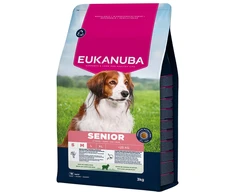 Eukanuba Life Care sausas pašaras mažų ir vidutinių veislių senyviems šunims su ėriena ir ryžiais, S/M 3kg