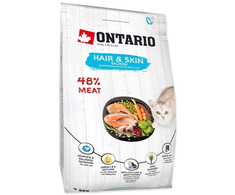 Ontario Cat Hair &amp; Skin 2kg (Kailiui ir odai)