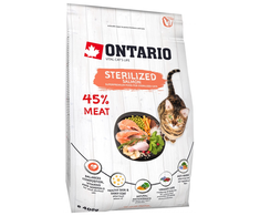 Ontario Cat Sterilised lašiša 0,4kg (Sterilizuotoms su lašiša)