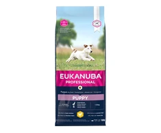 Eukanuba šuniukų ir jaunų mažų veislių sausas sausas maistas šuniukams ir mažiems šunims (PFB) 18 kg