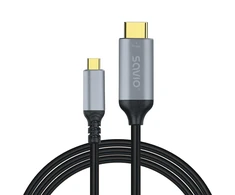Savio Kabelis usb-c do hdmi v2.0b, 3m, miedź cl-184