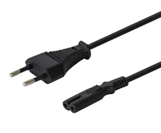 Aštuoni maitinimo laidai 2 kontaktų SAVIO CL-97 1,2 m, multipack 10 vnt.