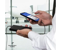 SBS 10,000 mAh power bank su 20W Power Delivery technology juodos spalvos