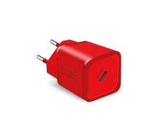 SBS TETRGAN1C20R 20W GaN laidinis įkroviklis su Power Delivery - Raudona