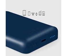 SBS 5000 mAh belaidis magnetic Power Bank mėlynos spalvos