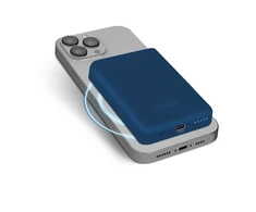 SBS 5000 mAh belaidis magnetic Power Bank mėlynos spalvos