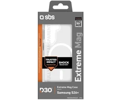 SBS D3O Extreme dėklas, skirtas „Samsung Galaxy S26 Plus“, suderinamas su „MagSafe“ – skaidrus