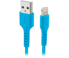 SBS duomenų perdavimo ir įkrovimo kabelis | USB-A į Lightning | mėlynas