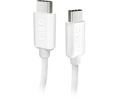 SBS duomenų perdavimo ir įkrovimo kabelis | USB-C į USB-C | 60 W | 1,5 m | pilkas