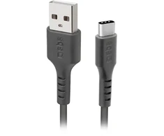 SBS duomenų perdavimo ir įkrovimo kabelis | USB-C | 2 m | juodas