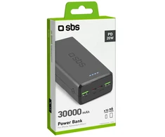 SBS išorinė baterija (powerbank) | 20000 mAh | juoda