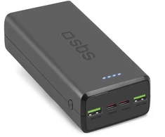 SBS išorinė baterija (powerbank) | 20000 mAh | juoda