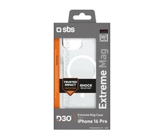 SBS Extreme Mag D3O MagSafe Apple iPhone 16 Pro – dėklas telefonui skaidrus