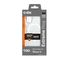 SBS Extreme Mag D3O MagSafe Apple iPhone 16 - dėklas telefonui skaidrus