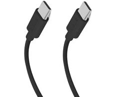 SBS Audinio duomenų perdavimo ir įkrovimo kabelis | USB-C į USB-C | 60 W | 1,5 m | juodas