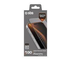 SBS Apsauginis stiklas D3O su rėmeliu Apple iPhone 16 Pro