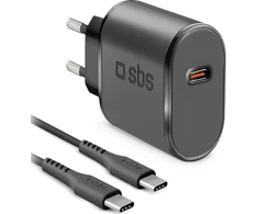Įkroviklis SBS Mobile 1x USB-C 3 A (TEKITTC15W)