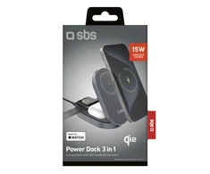 SBS 3 viename sulankstoma belaidė įkrovimo stotelė QI2 MFI - skirta iPhone - Juodas