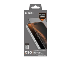 SBS Apsauginis stiklas D3O su rėmeliu Apple iPhone 16 Plus / iPhone 15 Plus