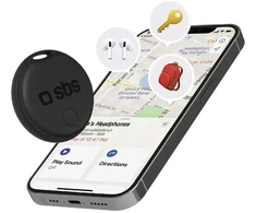 SBS „Track My Circle“ ieškiklis, suderinamas su „Apple Find My“ – Juodas