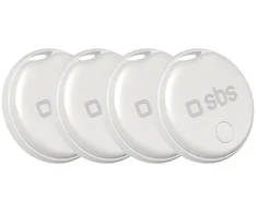 SBS Track My Circle locator compatible with Apple Find My set of 4 – baltas