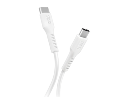 SBS TECABLETCC10W USB-C kabelis – USB-C Power Delivery 25W 1 m – baltos spalvos