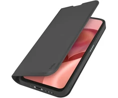 SBS piniginės formos lygus dėklas Motorola Moto G06 su atverčiamu dangteliu - Juodas