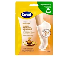 Scholl drėkinamoji pėdų kaukė su manukos medumi Expert Care PediMask™ (kojų kaukė su manukos medumi) 1 pora