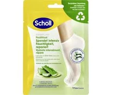 Scholl Drėkinamoji pėdų kaukė su Aloe Vera PediMask™ (Pėdų kaukė) 1 pora