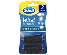 Scholl Velvet Smooth Replacement Heads for Electronic Foot File 2 Pc