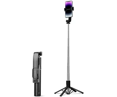Asmenukių lazda Orico SPN100 1/4 colio trikojis telefono kamerai su 360 laipsnių sukimu, Bluetooth 5.2 - juodas