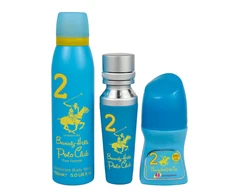 Set Beverly Hills Polo Club: No. 2 Eau De Parfum For Women, 50 ml + No. 2 Anti-Perspirant Dezodorantas Roll-On For Women, 50 ml + 1982 - Sport 2 Freshness Body Purškiklis, 150 ml