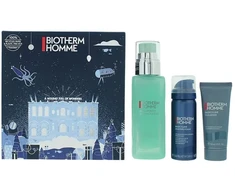 Biotherm Homme Aquapower Advanced veido gelis 75 ml + skutimosi putos 50 ml + veido valomasis gelis 40 ml