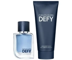 Set Calvin Klein: Defy Woody-aromatic Dušo želė &amp; Šampūnas 2-In-1, 100 ml + Defy Eau De Toilette For Men, 50 ml