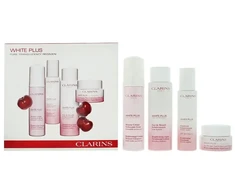 Set Clarins: Baltas Plus Hydrating Day Emulsion For Face, 75 ml + Baltas Plus Brightening Cleansing Foam, 150 ml + Baltas Plus Brightening Lotion For Face, 200 ml + Baltas Plus Brightening Gel Mask For Face, 50 ml