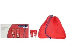 Set Clarins: Men, Organic Raudona Ginseng, Revitalizing, Day &amp; Night, Gel, For Face, 2 ml *Sample + Men, Energising, Eye Gel, 3 ml
