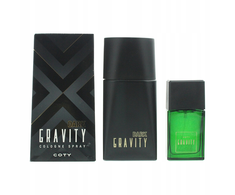 Set Coty: Dark Gravity Eau De Cologne For Men, 100 ml + Defy Gravity Eau De Cologne For Men, 30 ml